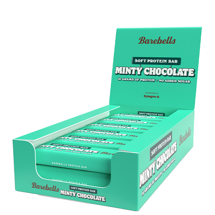 12 x Barebells Proteinbar 55 g Soft Minty Chocolate