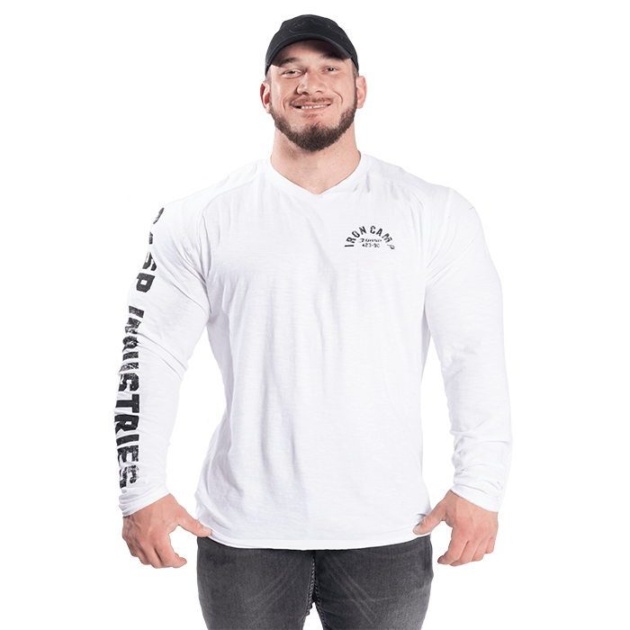 Throwback LS Tee, White