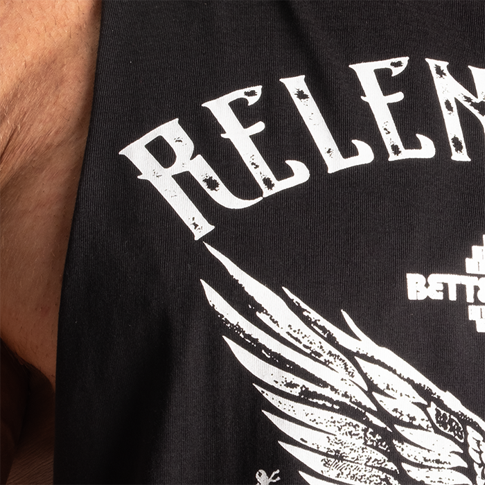 Relentless Cut Out T‑Skjorte Svart Hvit