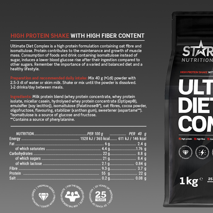 Ultimate Diet Complex M&aring;ltidserstatning 1 kg strawberry