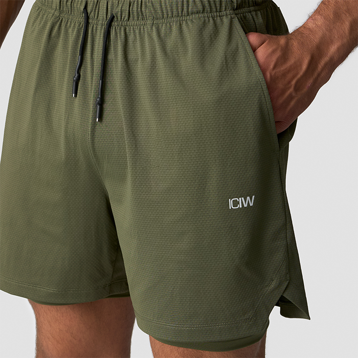 Stride 2-i-1 Shorts Gr&oslash;nn