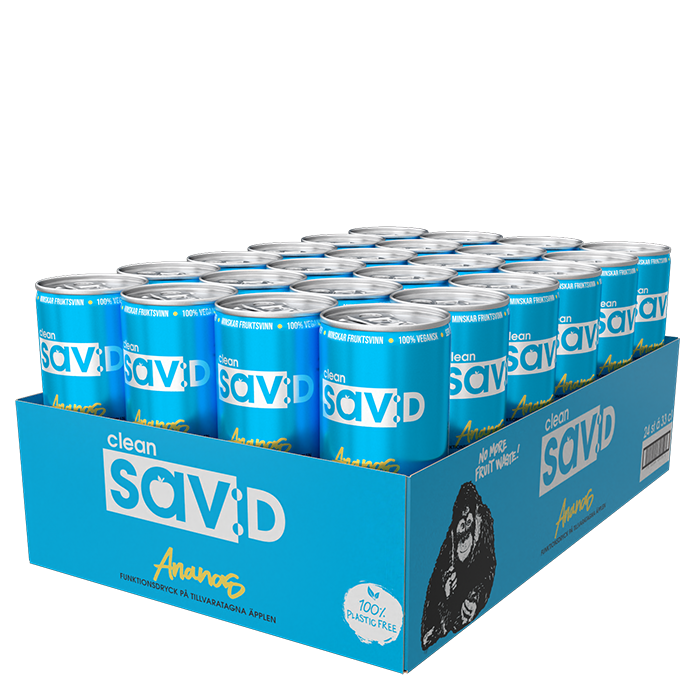 24 x Clean sav:D, 330 ml Ananas
