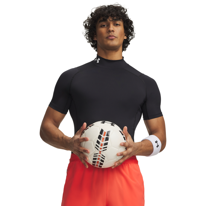 UA HG Armour Comp Mock SS Black