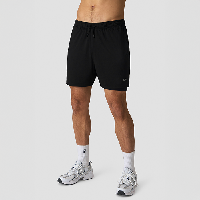 Stride 2-i-1 Shorts Svart