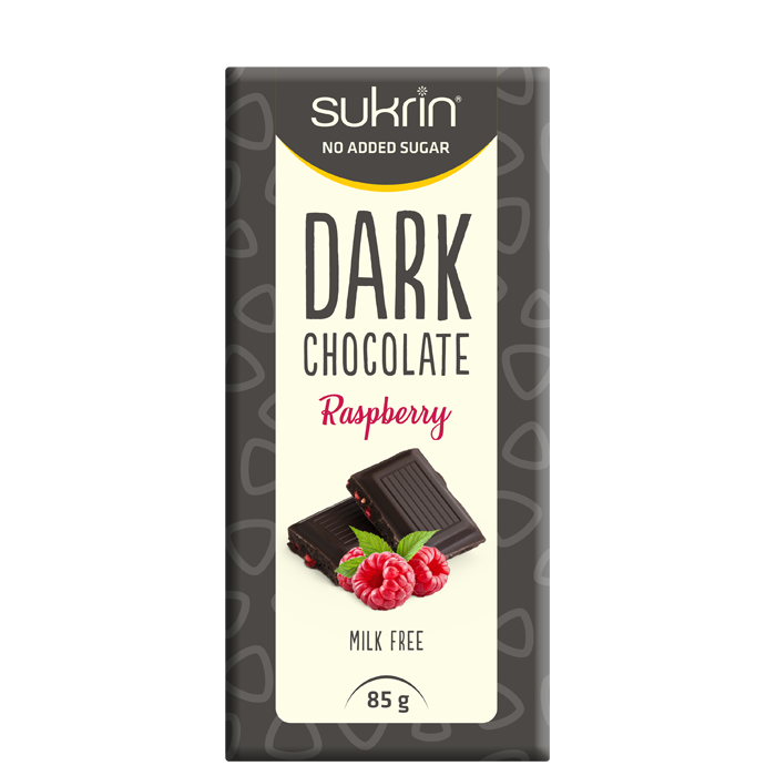 M&oslash;rk Sjokolade 65% Med Bringeb&aelig;r 85 g