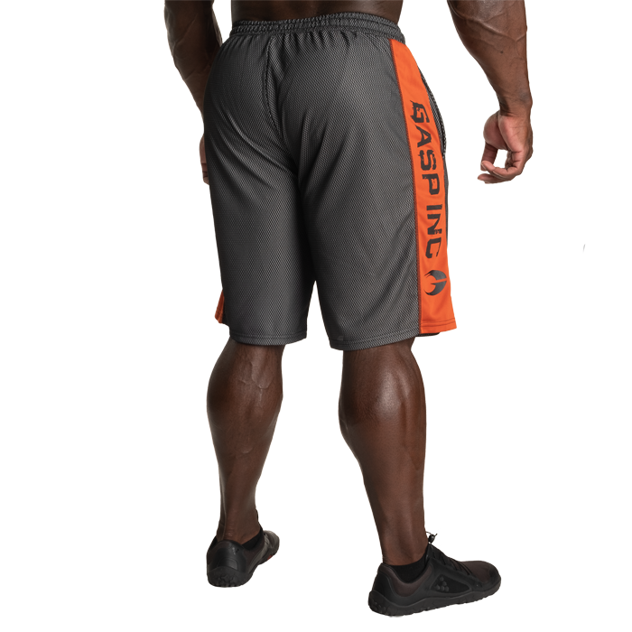 No1 Mesh Shorts Svart Oransje