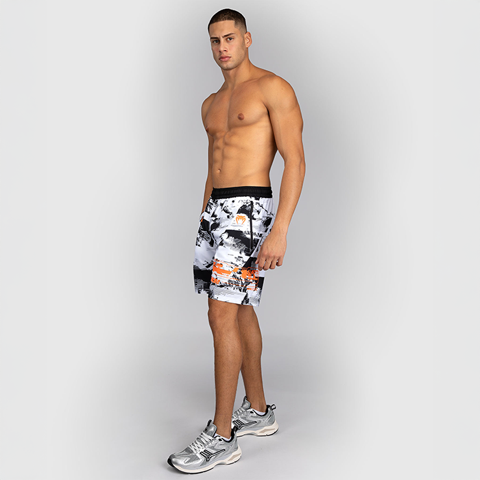 UFC Zenith by Venum Fight Week Treningsshorts Svart Hvit Oransje