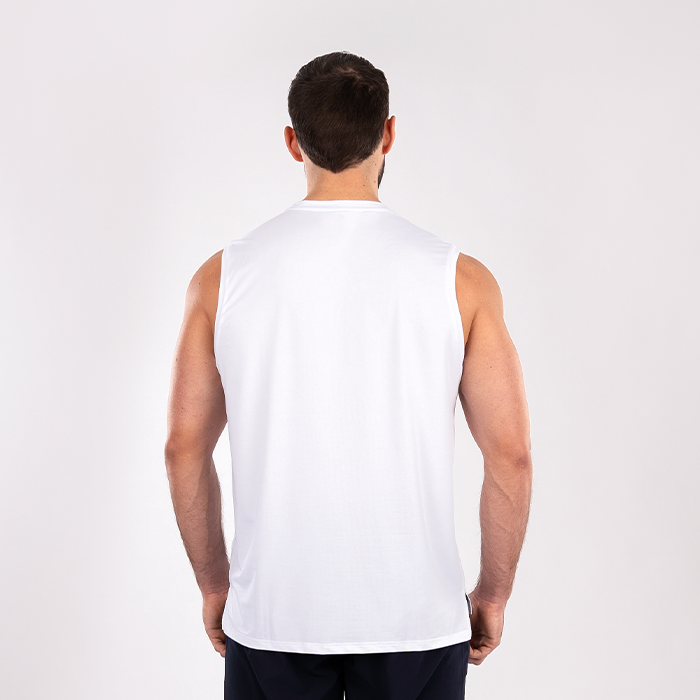 Mesh-topp Hvit