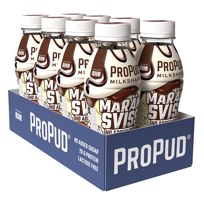 8 x ProPud Protein Milkshake, 330 ml Cappuccino