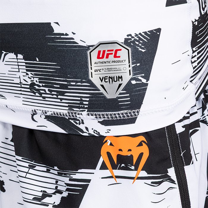 UFC Zenith by Venum Fight Week Rashguard Kort erme Svart Hvit Oransje