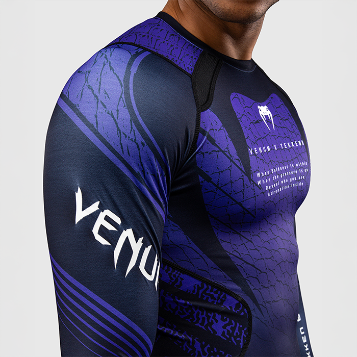 Venum x TEKKEN 8 Langermet Rashguard Kazuya Svart Lilla