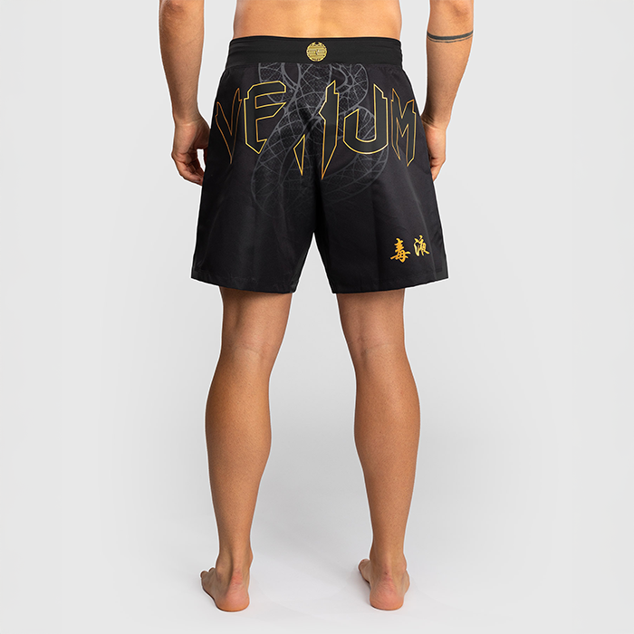 Serpenti Fightshorts Svart S&oslash;lv Gull