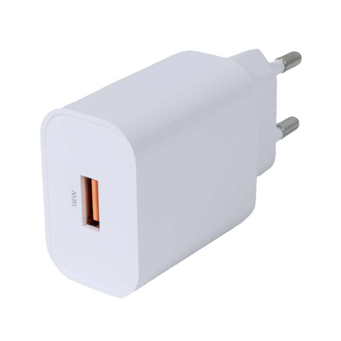 USB-A Vegglader Rask lading 18 W Hvit