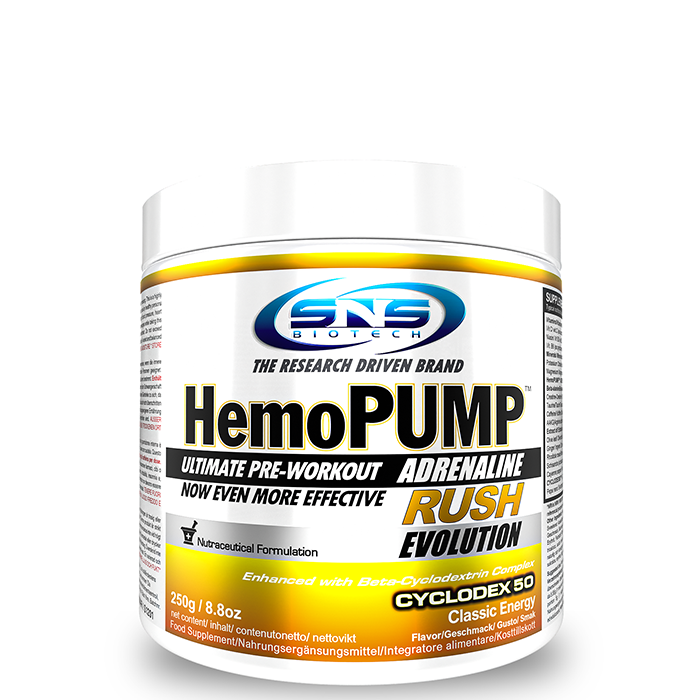 PWO Hemopump Adrenaline Rush 250 g classic_energy