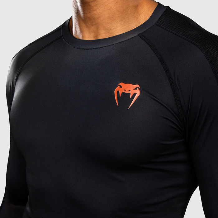 Venum Thunder Dragon Langermet Rashguard Svart Gr&aring; Kobber