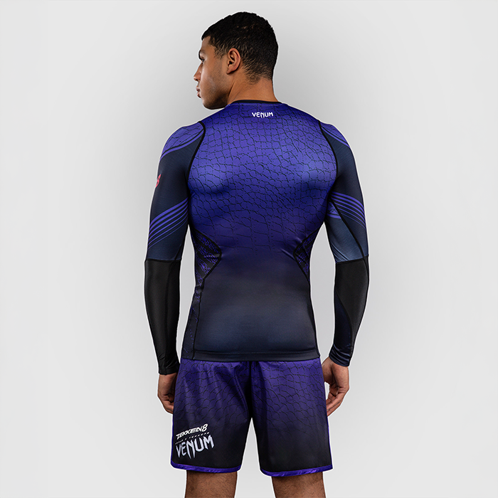 Venum x TEKKEN 8 Langermet Rashguard Kazuya Svart Lilla