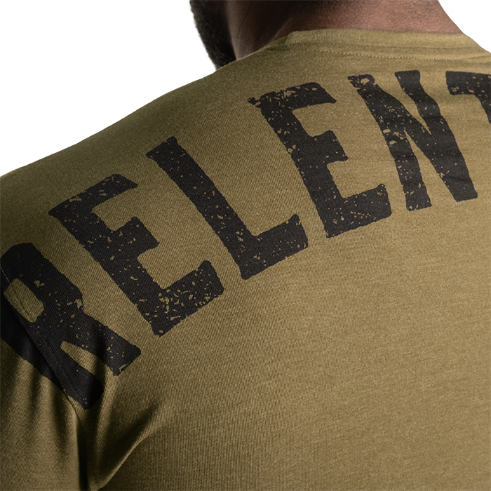 Skull Standard Tee, Army Green Melange