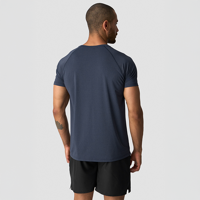 Workout Melange T-skjorte Bl&aring;
