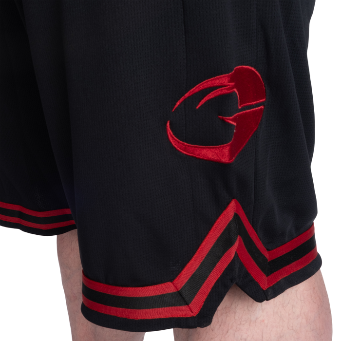 Basketshorts Svart R&ouml;d