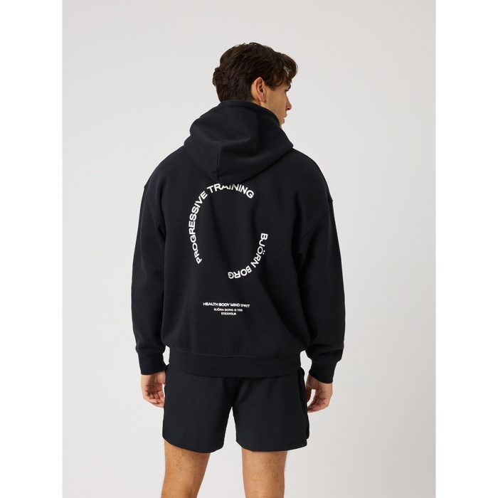 Borg Oversized Hettegenser Svart