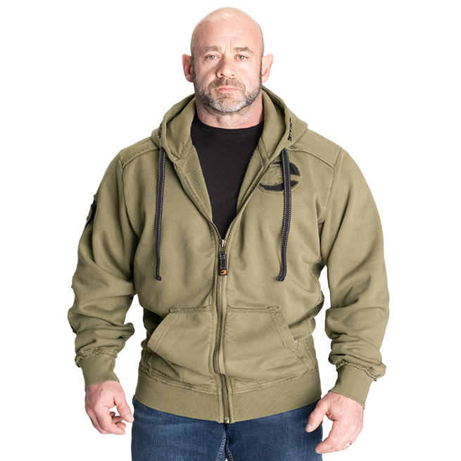 Pro Gym Hoodie Acid Wash Gr&oslash;nn