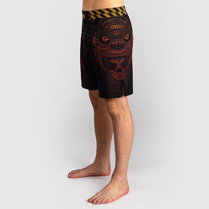 Venum Quetzal Fury Fightshorts Svart R&oslash;d Oransje